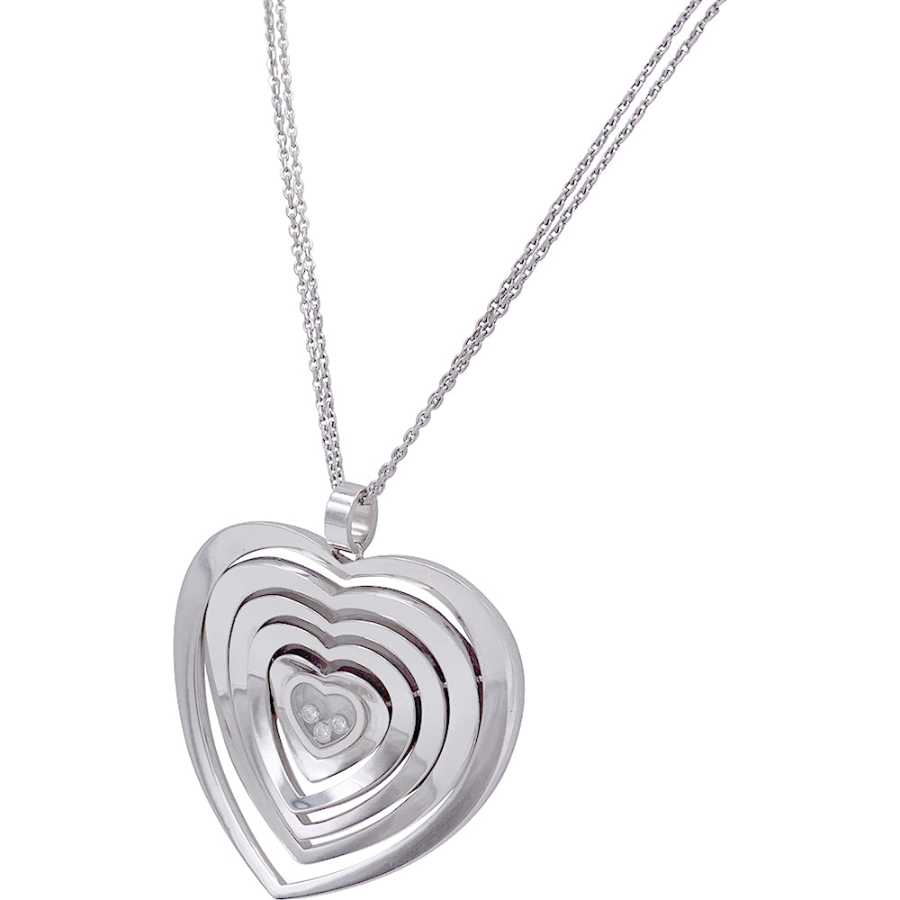 Chopard necklace, "Very Chopard Coeur", white gold, diamonds.