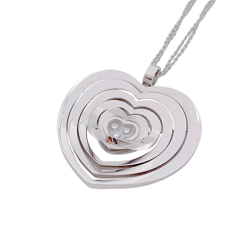 Chopard necklace, "Very Chopard Coeur", white gold, diamonds.