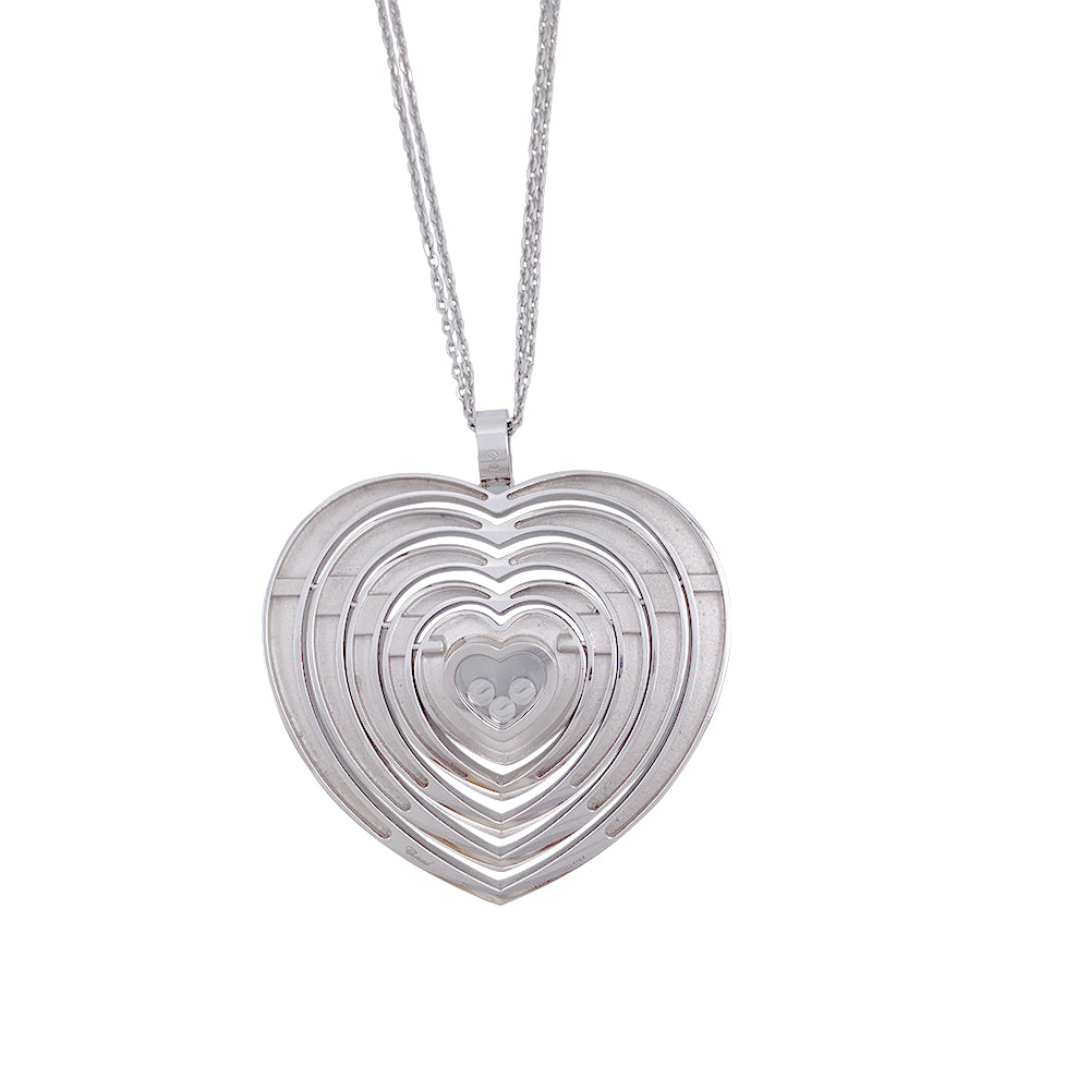 Chopard necklace, "Very Chopard Coeur", white gold, diamonds.