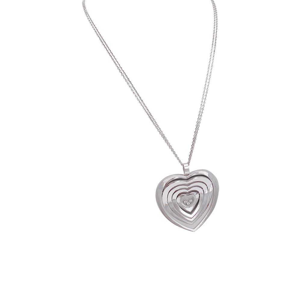 Chopard necklace, "Very Chopard Coeur", white gold, diamonds.