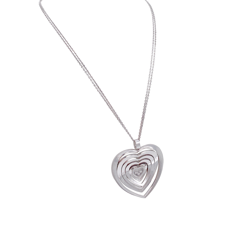 Chopard necklace, "Very Chopard Coeur", white gold, diamonds.