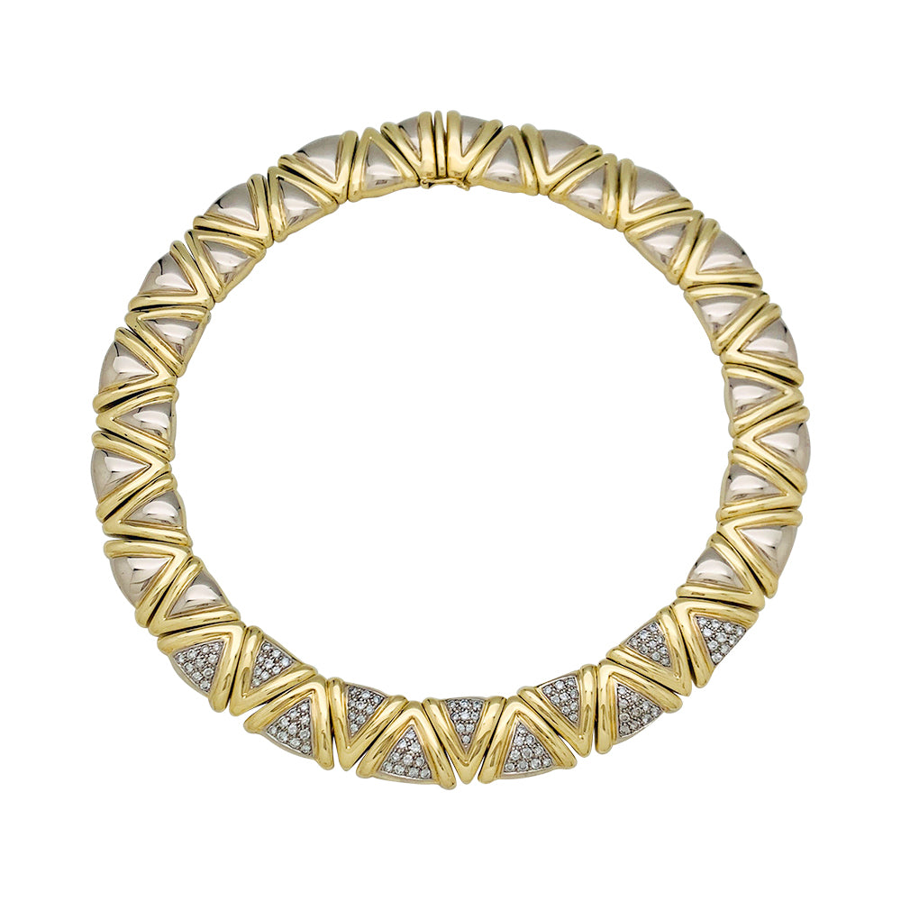 Collier Damiani bicolore et diamants.