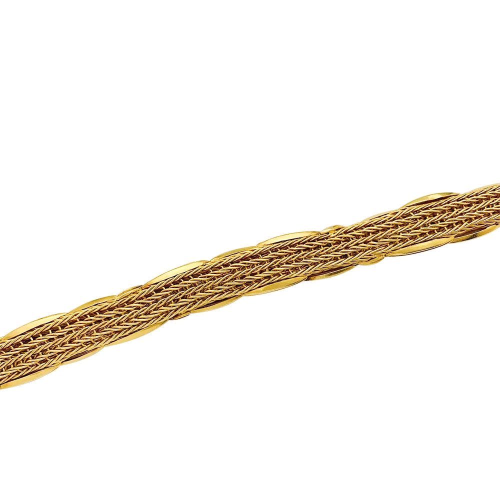 Lalaounis "Epis" necklace in yellow gold and diamonds.