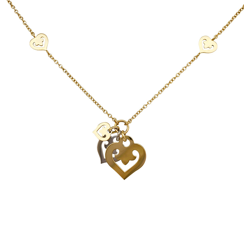 Collier O.J.Perrin, "Légendes", or jaune et blanc.