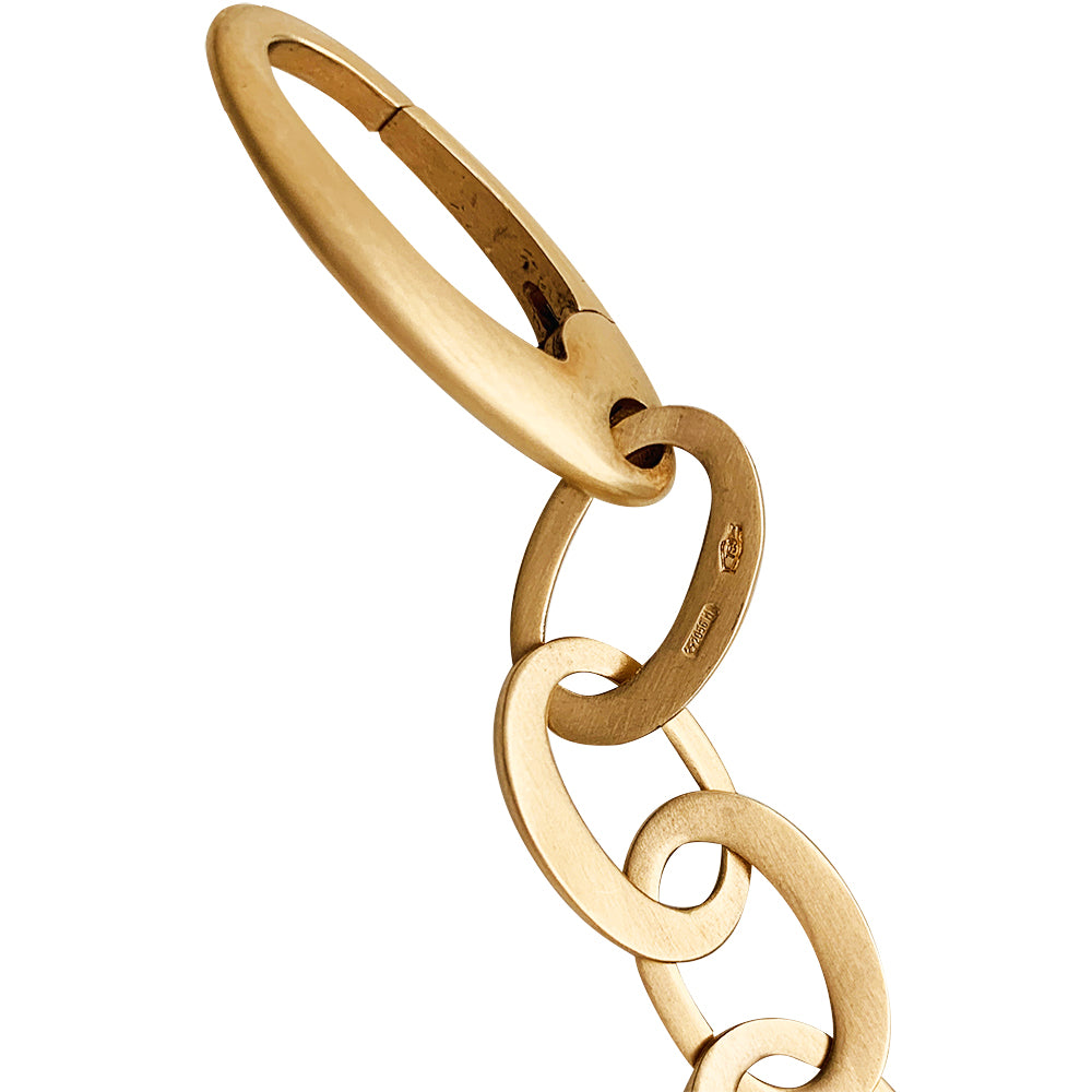 Pomellato "Victoria" necklace in pink gold and jet.