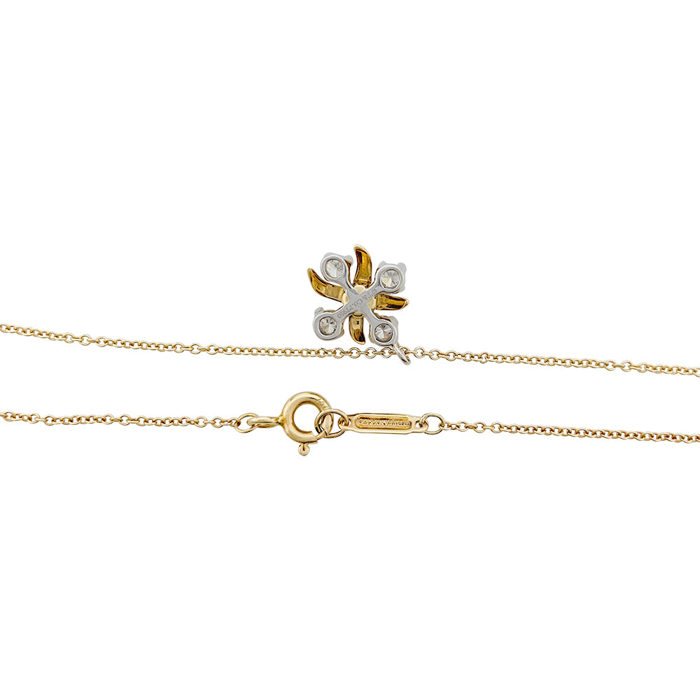 Tiffany & Co Schlumberger "Lynn" necklace, yellow gold, platinum and diamonds.