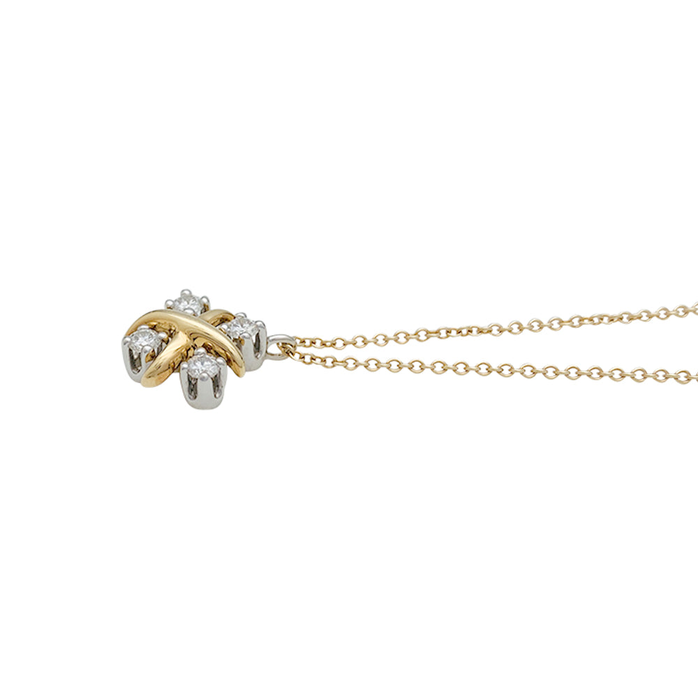 Tiffany & Co Schlumberger "Lynn" necklace, yellow gold, platinum and diamonds.