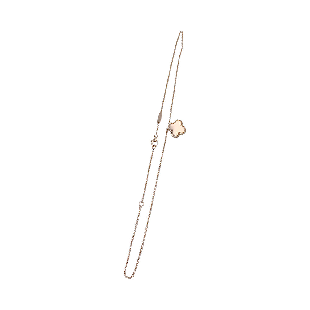 Van Cleef & Arpels necklace, "Alhambra", pink gold, mother-of-pearl.