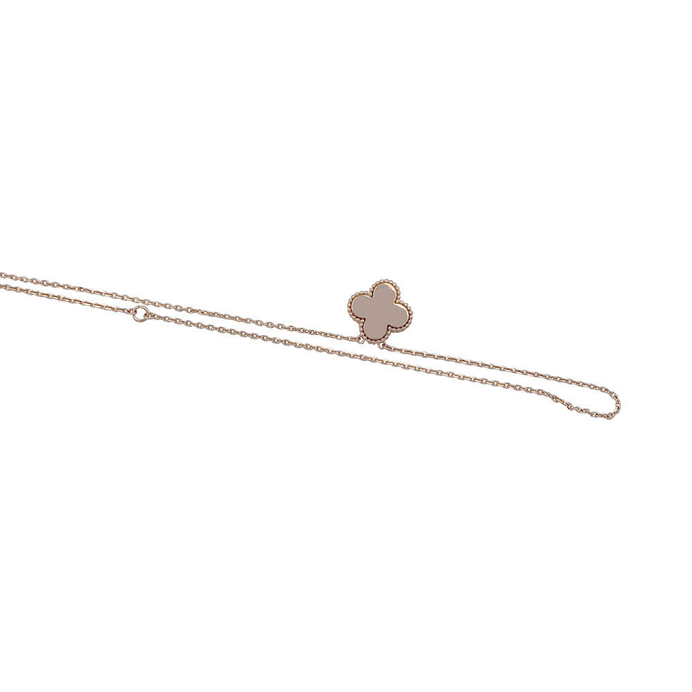 Van Cleef & Arpels necklace, "Alhambra", pink gold, mother-of-pearl.