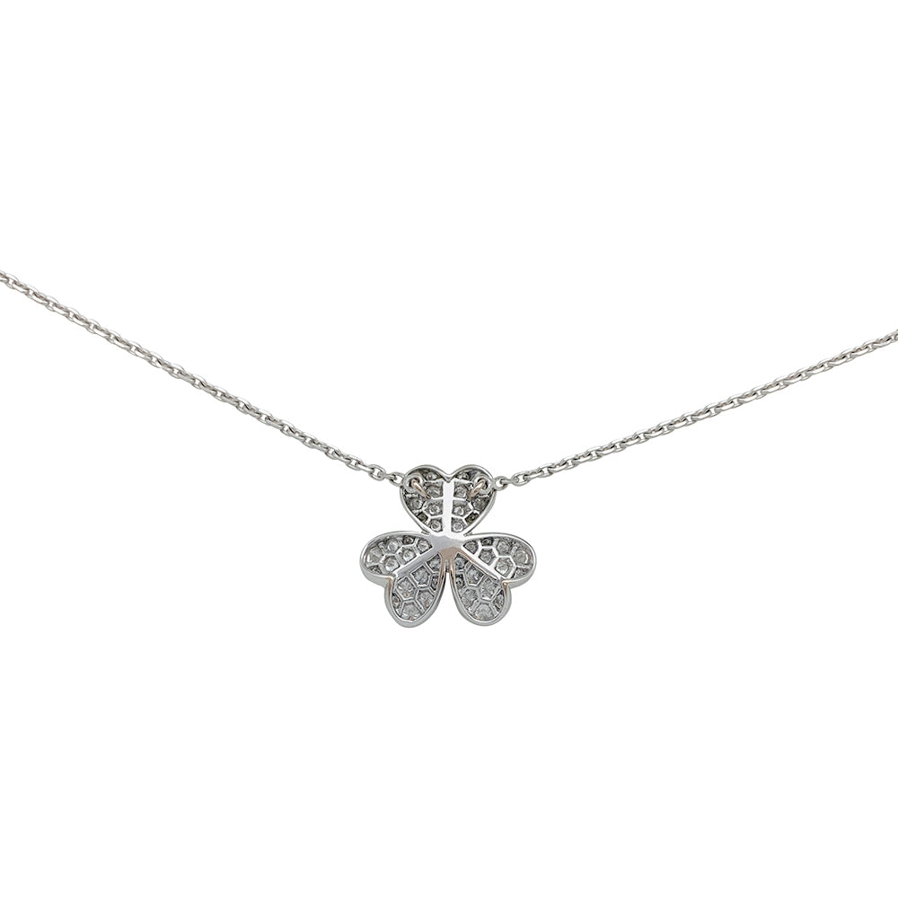 Van Cleef & Arpels "Frivole" necklace in white gold and diamonds.