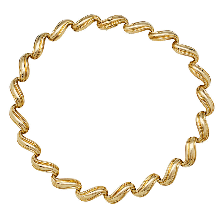 Collier vintage Chaumet or jaune.