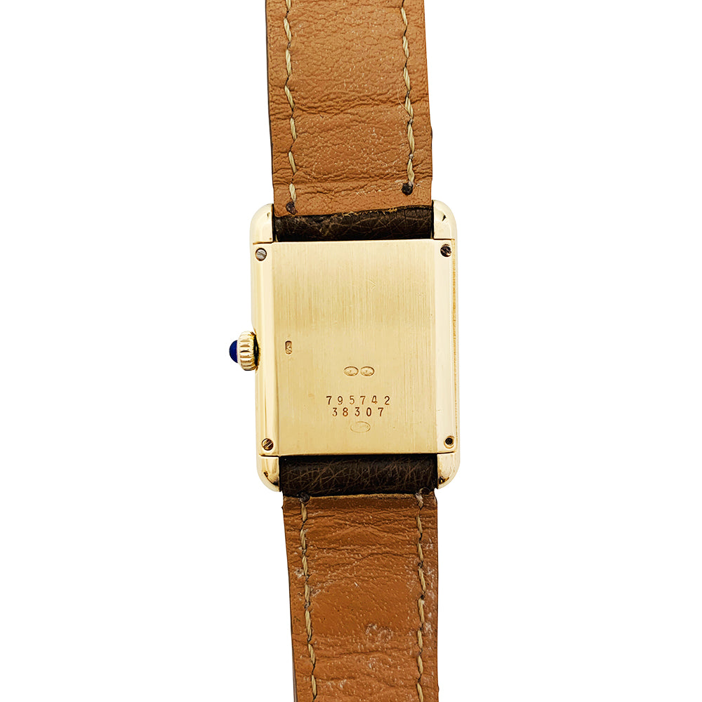 Montre Baume & Mercier, "Tank", en or jaune.