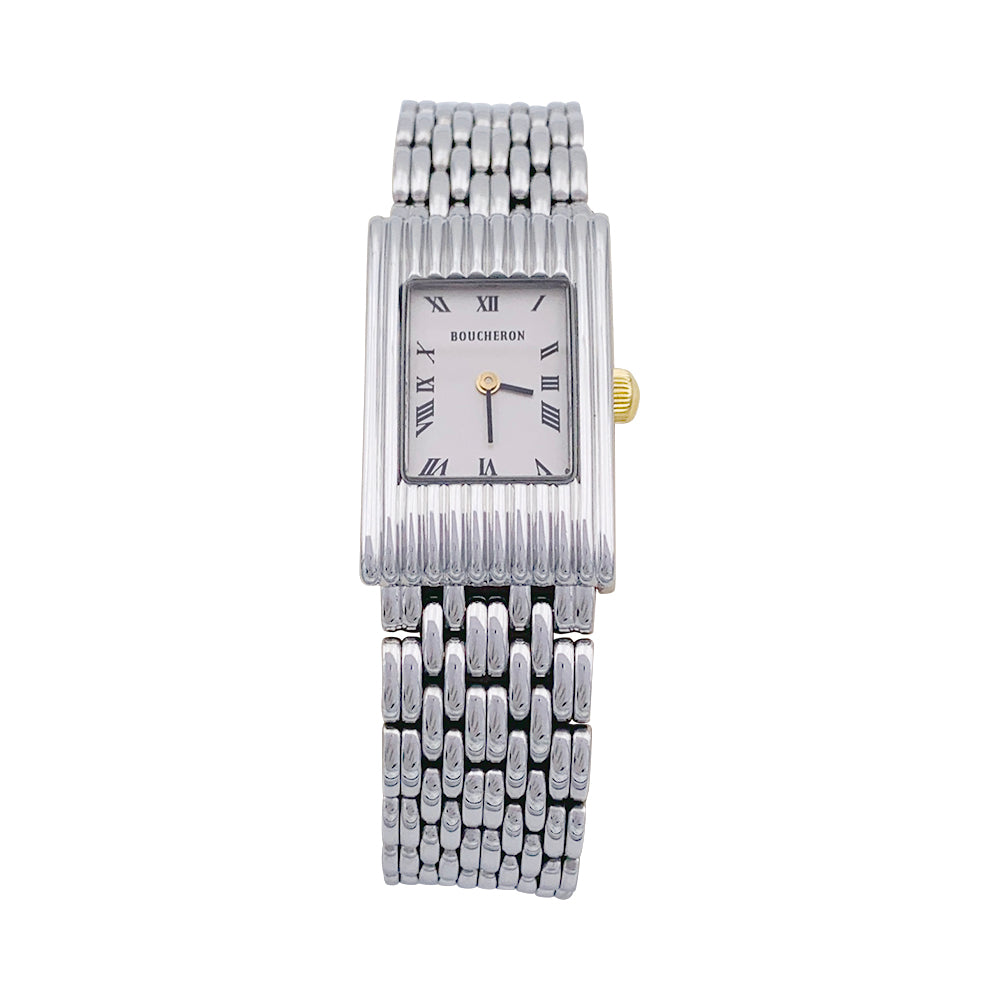 Montre Boucheron, "Reflet", acier.