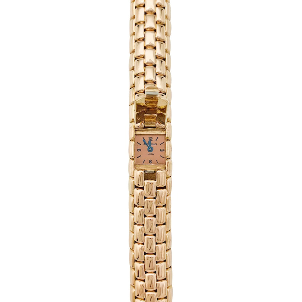 Montre secrète Jaeger Lecoultre en or rose.