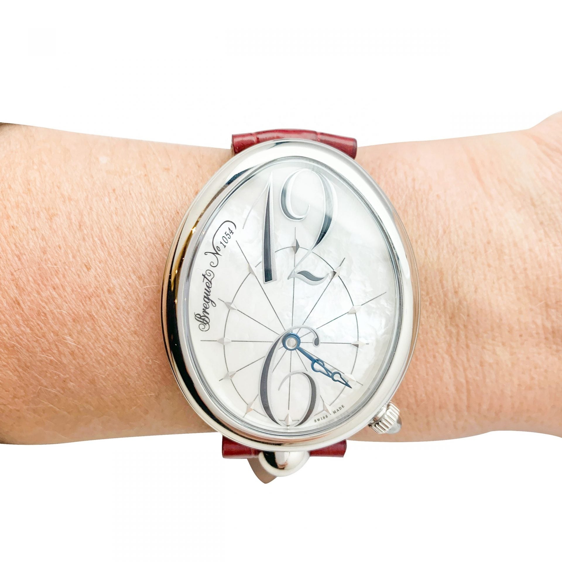 Breguet watch, "Queen of Naples", steel, leather.