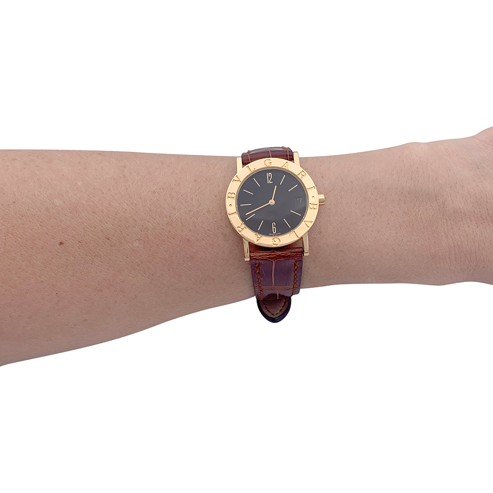 Bulgari watch, "BB", yellow gold.