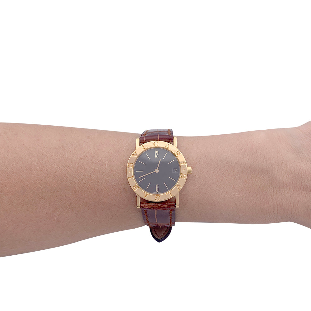 Bulgari watch, "BB", yellow gold.