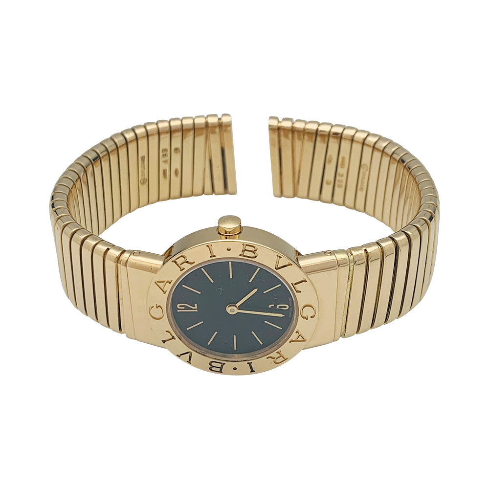 Montre Bulgari en or jaune modèle "BB 19" bracelet en or jaune.