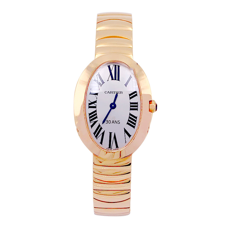 Cartier watch, "Baignoire", pink gold.