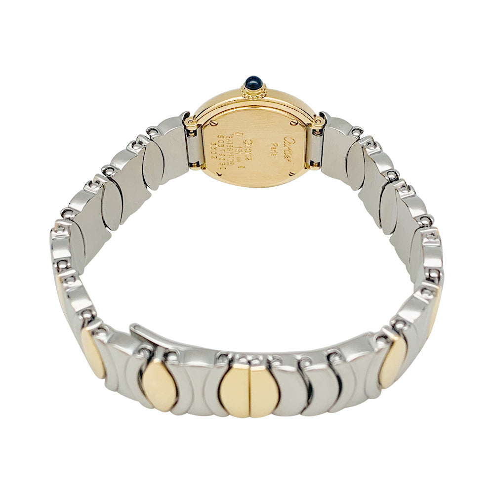 Cartier watch, "Colisée", yellow gold, steel.