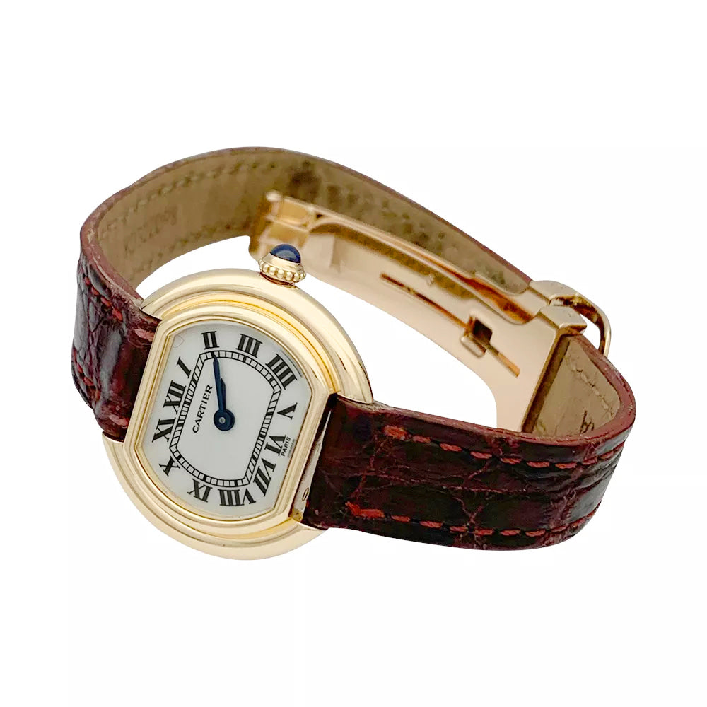Cartier watch, "Ellipse", yellow gold.
