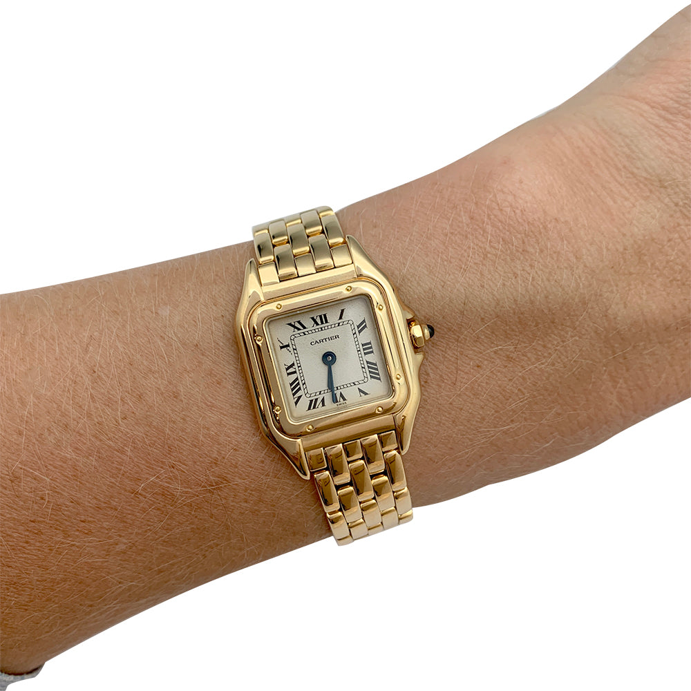 Cartier watch, "Panther", yellow gold.