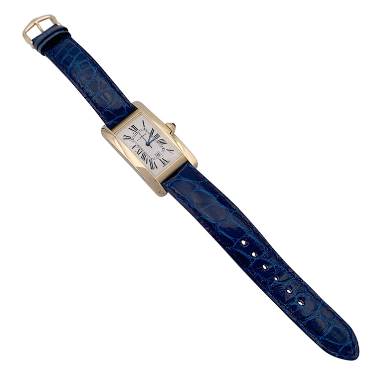 Cartier watch, "Tank Américaine", yellow gold.