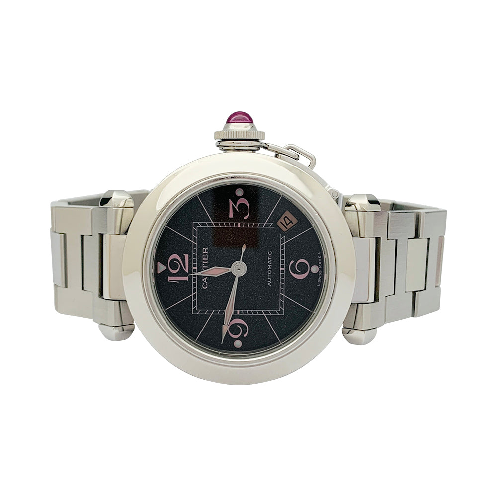Cartier watch, "Pasha" model, in steel.