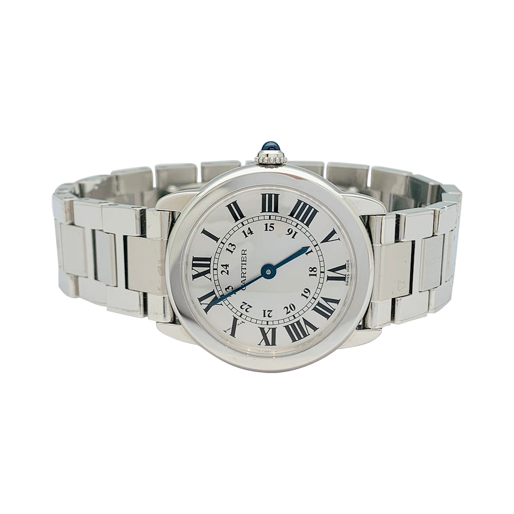 Cartier watch, "Ronde Solo", steel.