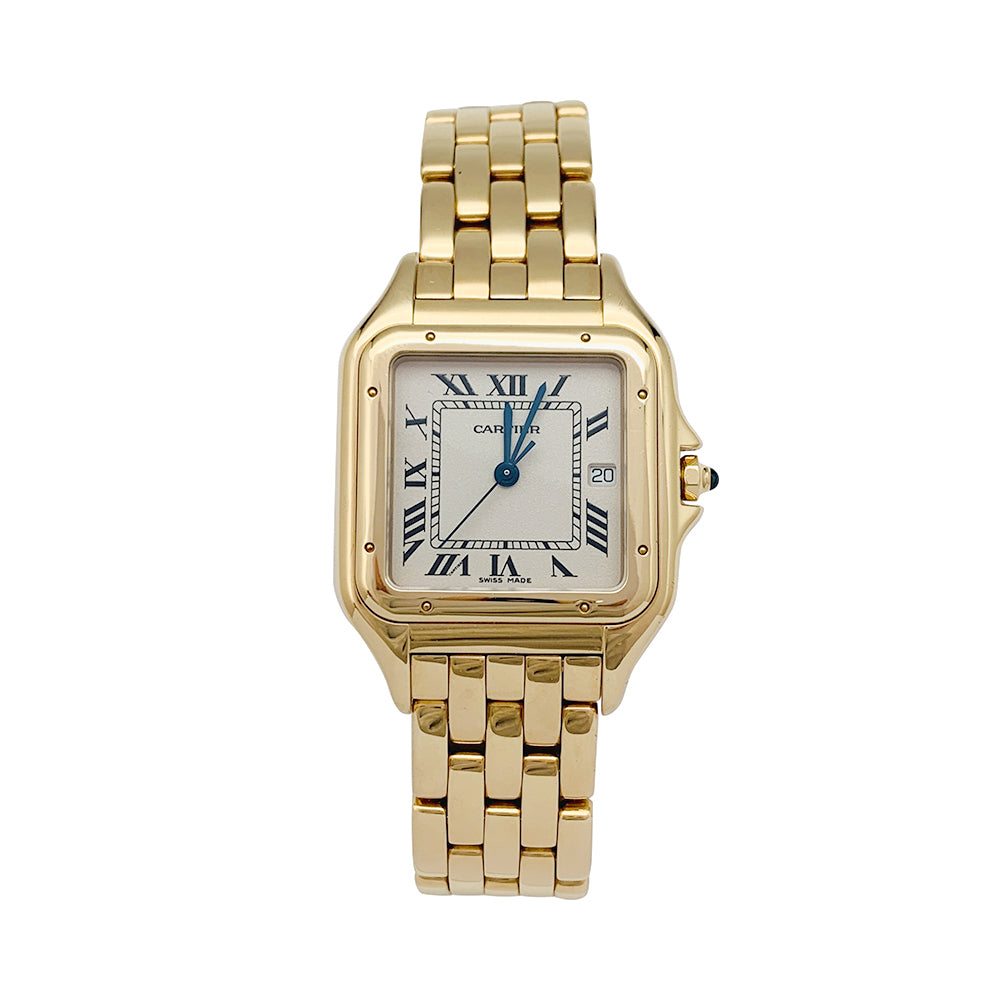 Cartier "Panthère" watch in yellow gold.