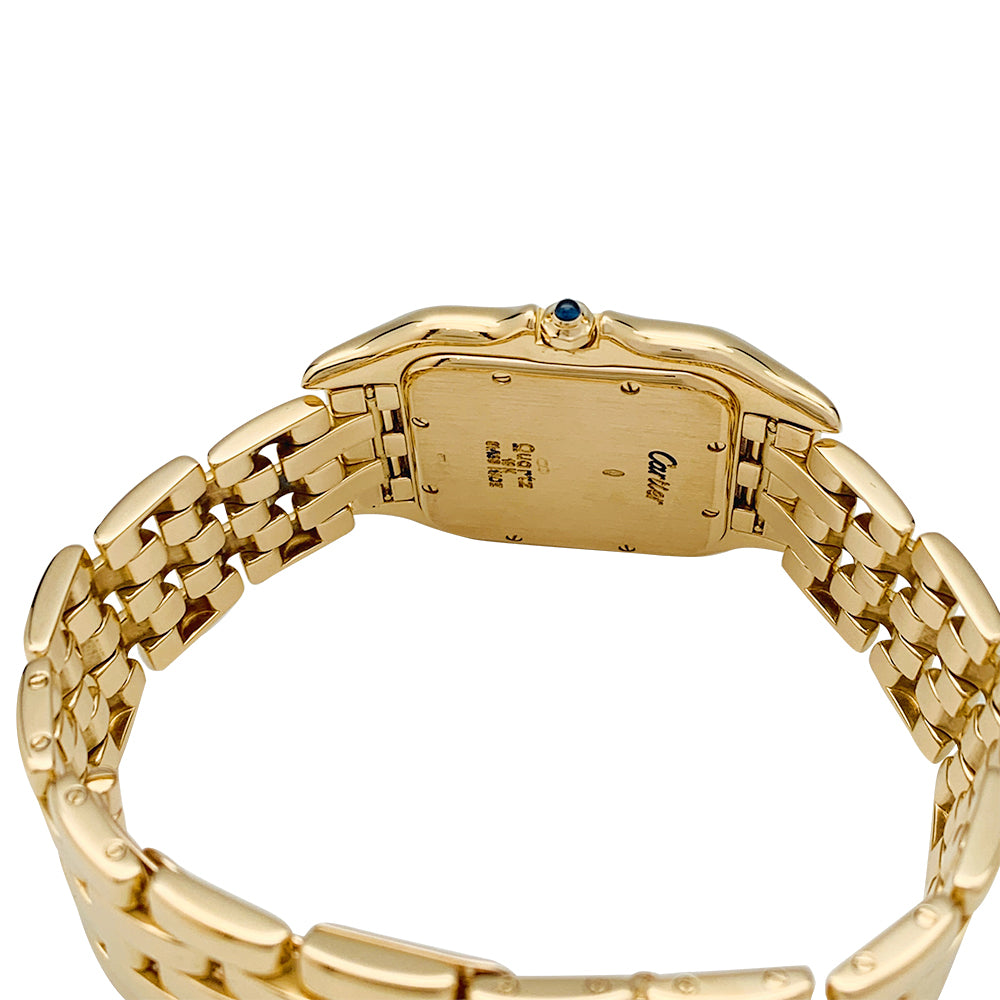 Cartier "Panthère" watch in yellow gold.