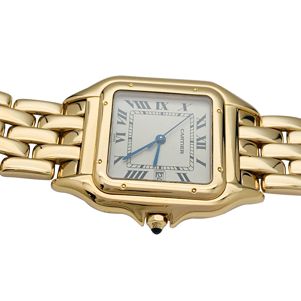 Cartier "Panthère" watch in yellow gold.