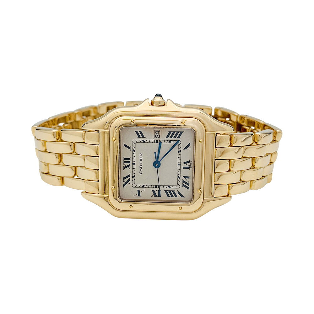 Cartier "Panthère" watch in yellow gold.