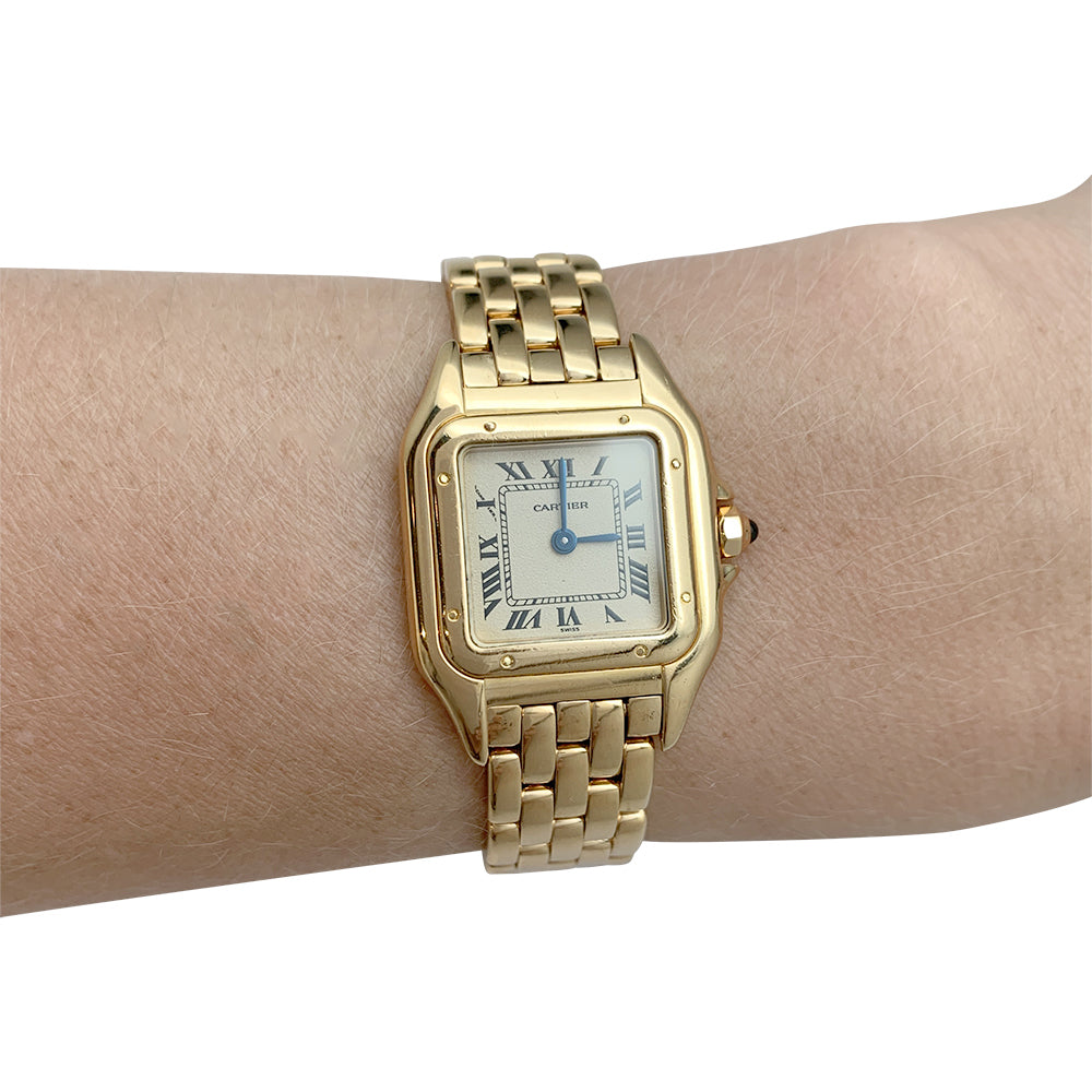 Cartier "Panther" yellow gold watch
