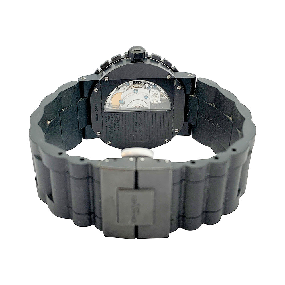 Chaumet watch, "Class One", titanium, rubber.