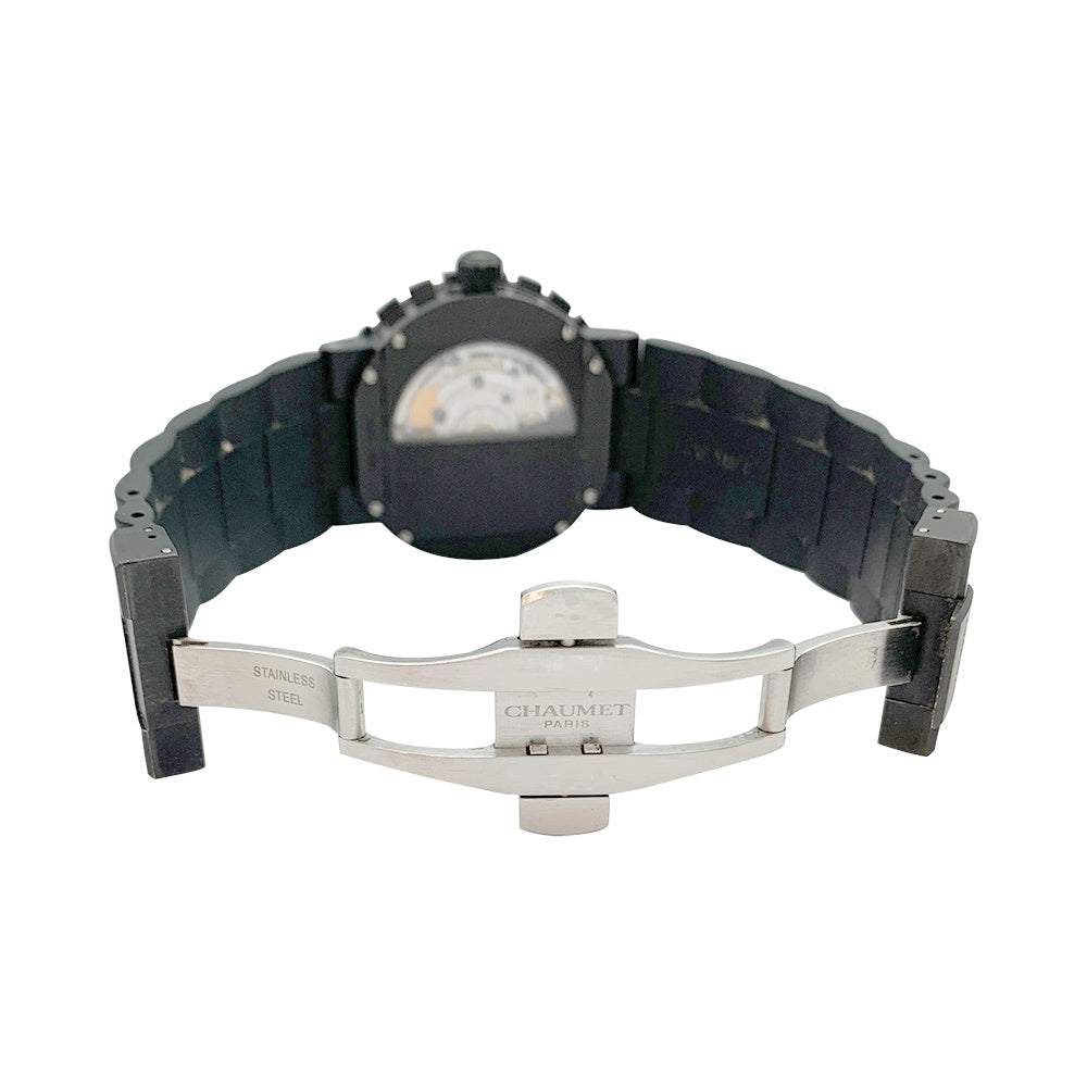 Chaumet watch, "Class One", titanium, rubber.