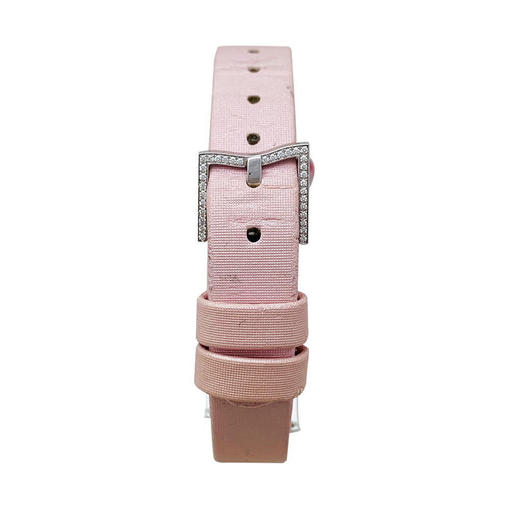 Chaumet "Frisson" watch in white gold, diamonds, mother-of-pearl and tourmaline.