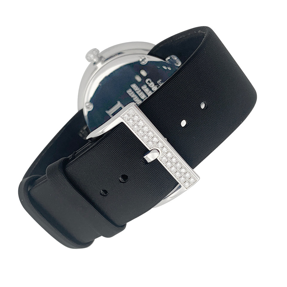 Dior watch, "La D de Dior", steel, mother-of-pearl, diamonds.