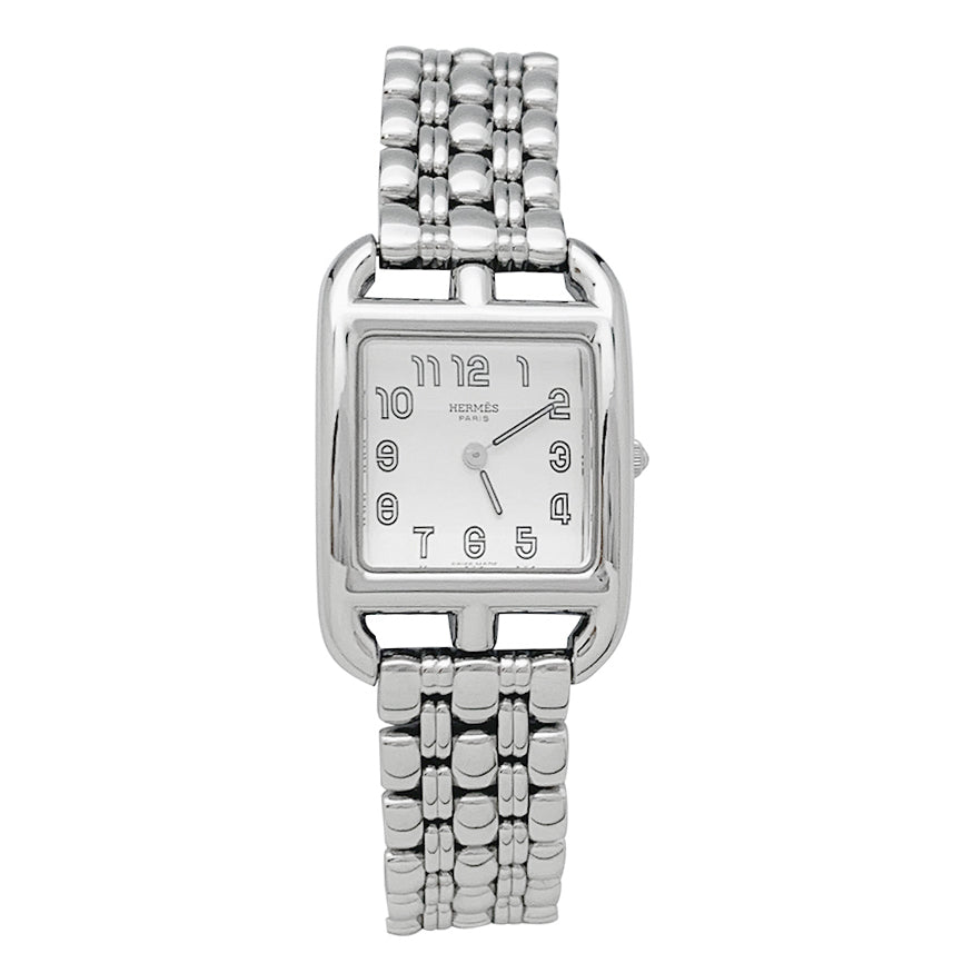 Montre Hermès "Cape Cod" en acier. Petit modèle.
