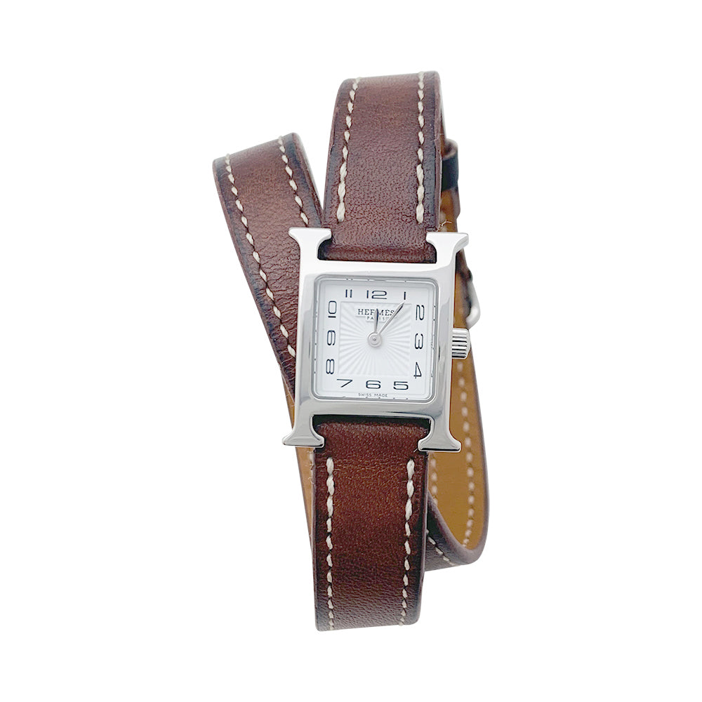 Montre Hermès "Heure H", cuir.