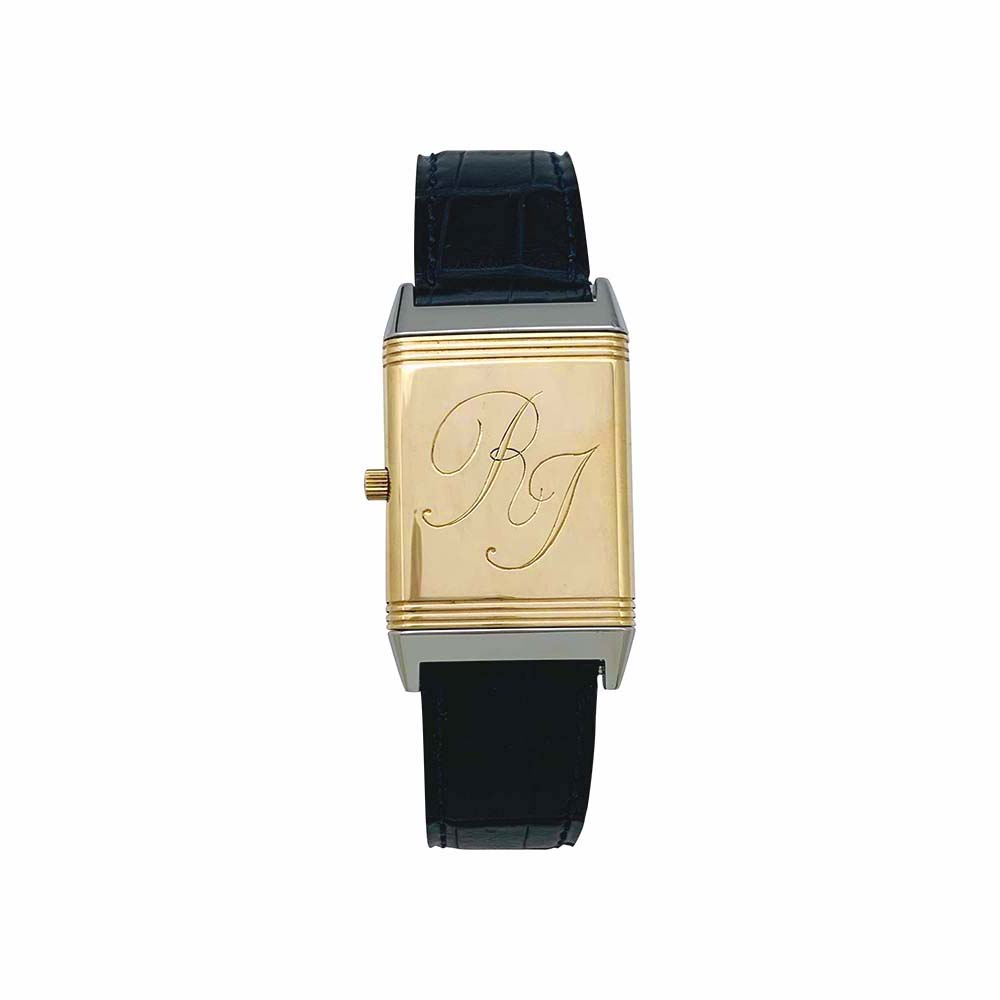 Montre Jaeger Lecoultre, "Reverso", or et acier.