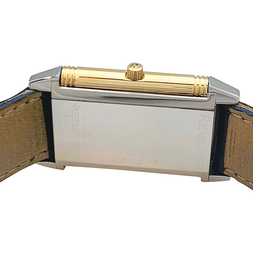 Montre Jaeger Lecoultre, "Reverso", or et acier.