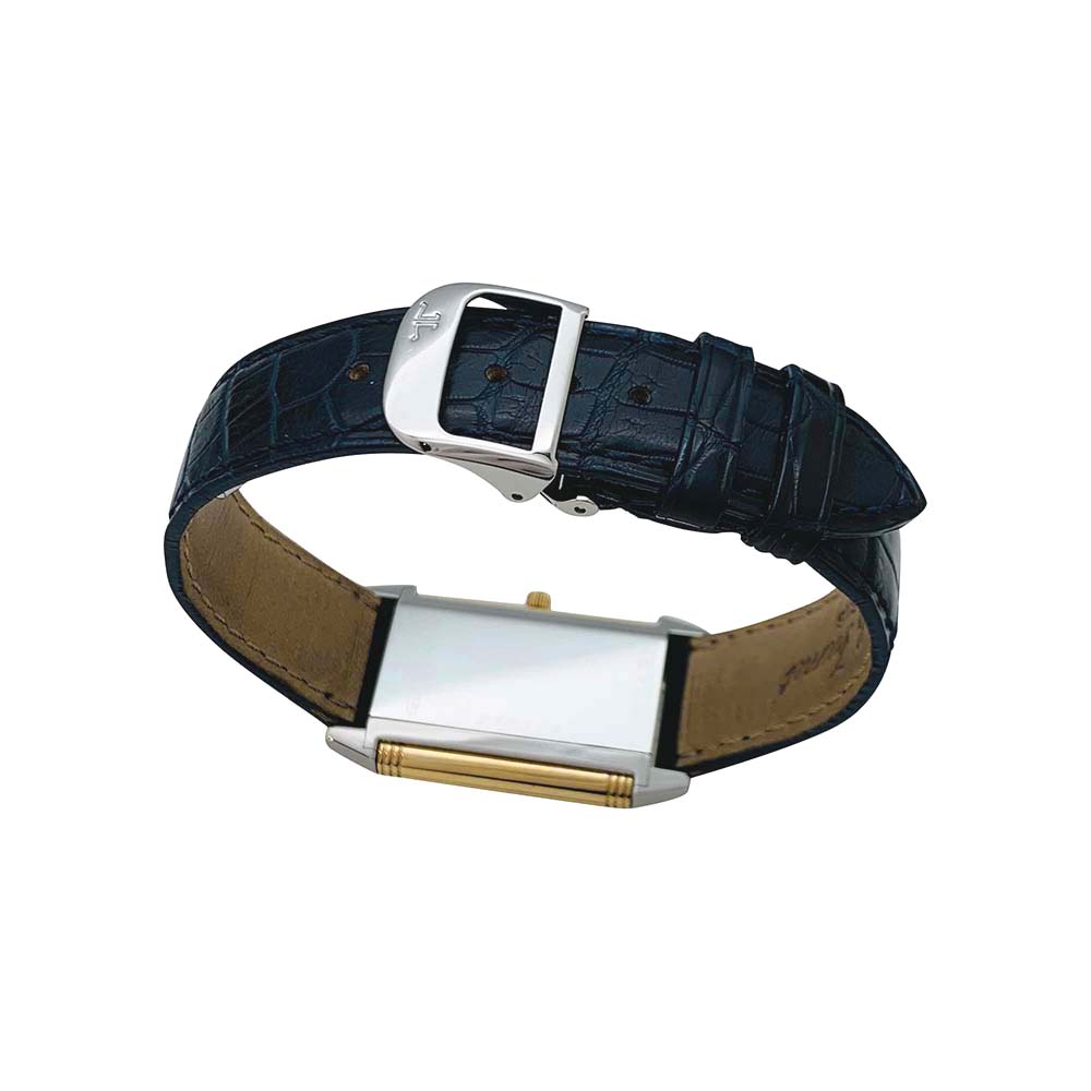 Montre Jaeger Lecoultre, "Reverso", or et acier.