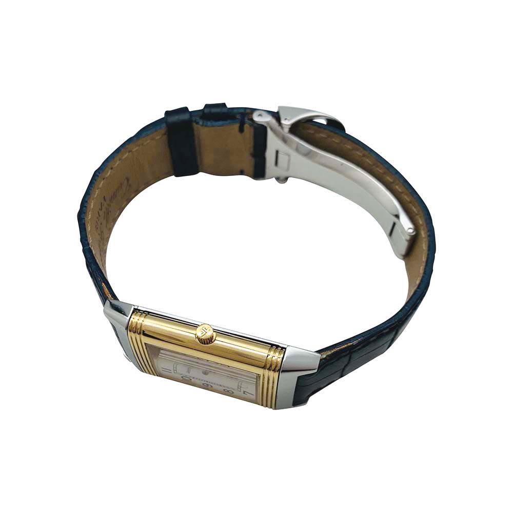 Montre Jaeger Lecoultre, "Reverso", or et acier.