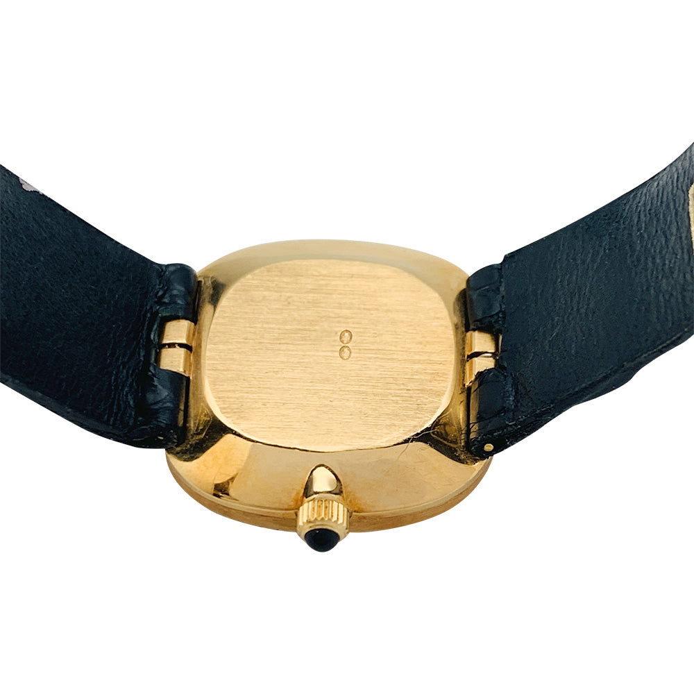 Montre Patek Philippe "Ellipse" en or jaune, diamants, cuir