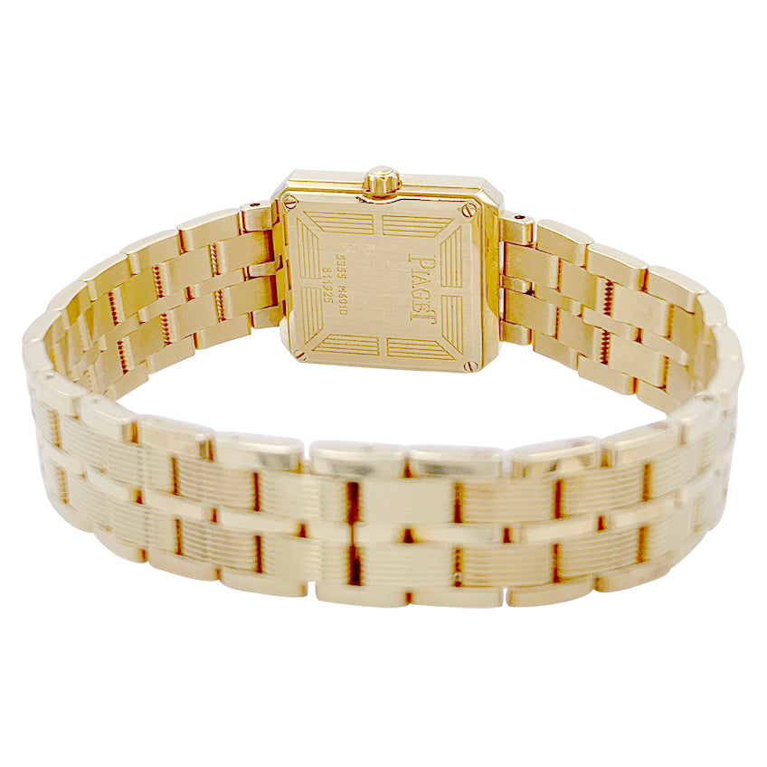 Piaget watch, "Protocole", yellow gold and diamonds.