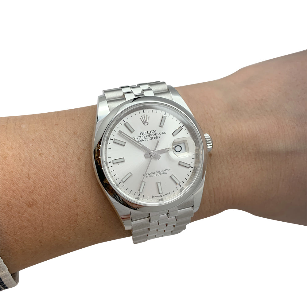 Rolex watch, "Datejust 36", steel.