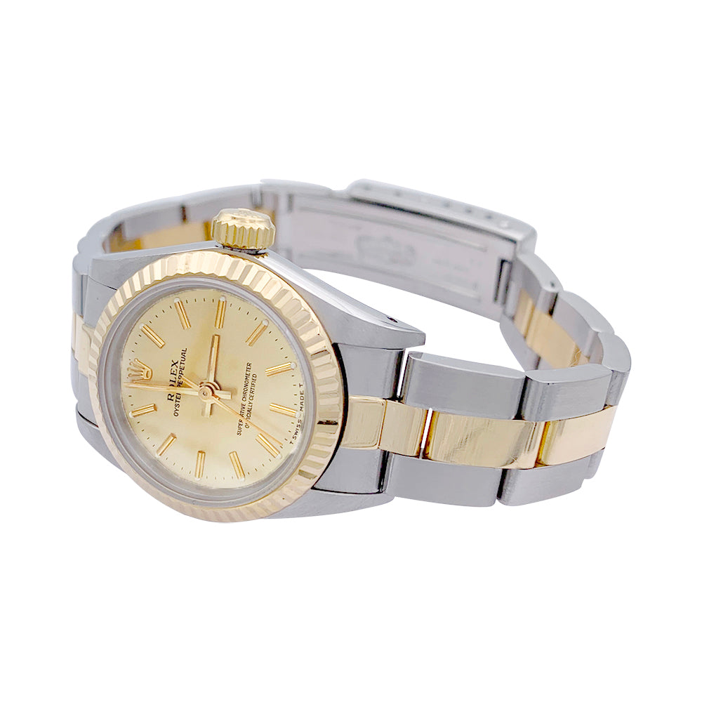 Rolex watch, "Oyster Perpetual", steel and yellow gold.
