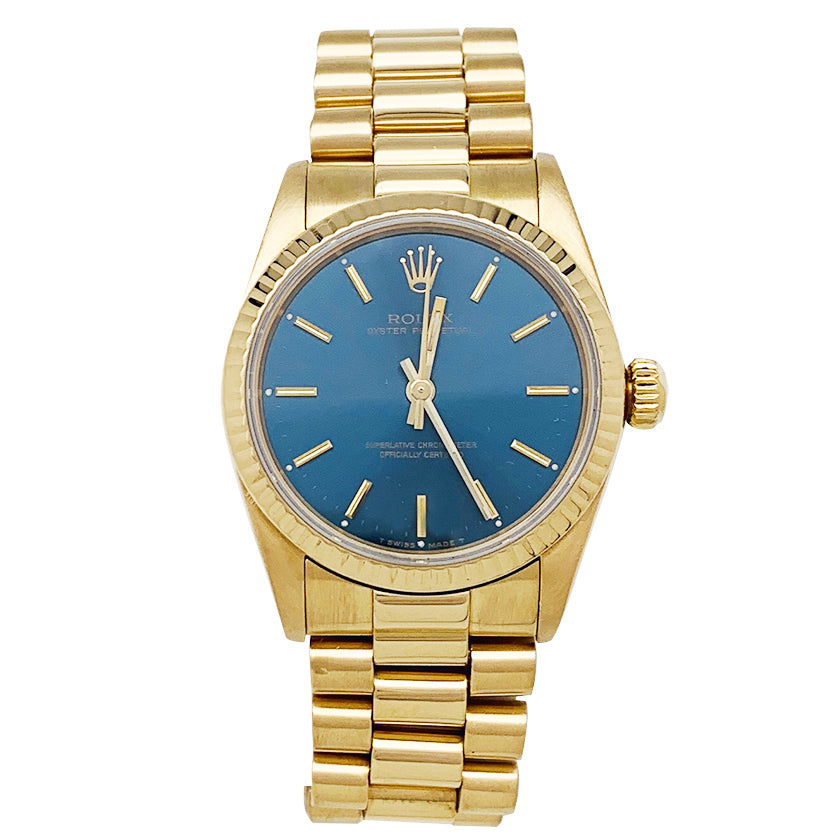 Montre Rolex, "Oyster Perpetual" or jaune.
