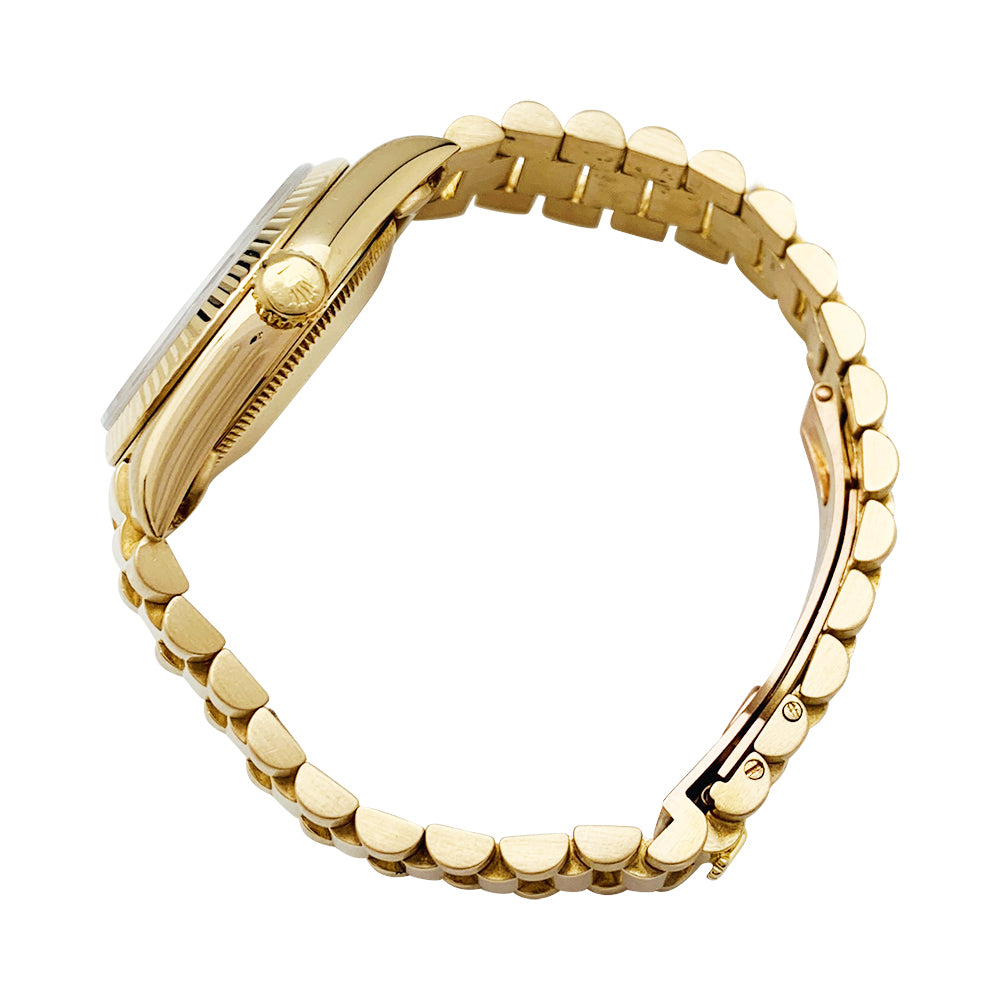 Rolex watch, “Oyster Perpetual” yellow gold.